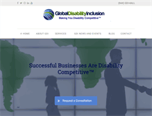 Tablet Screenshot of globaldisabilityinclusion.com